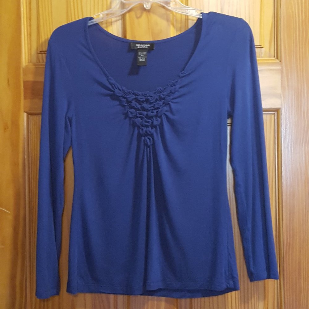 *3 for $25* Spence Petite Blue LS Shirt - Size PS